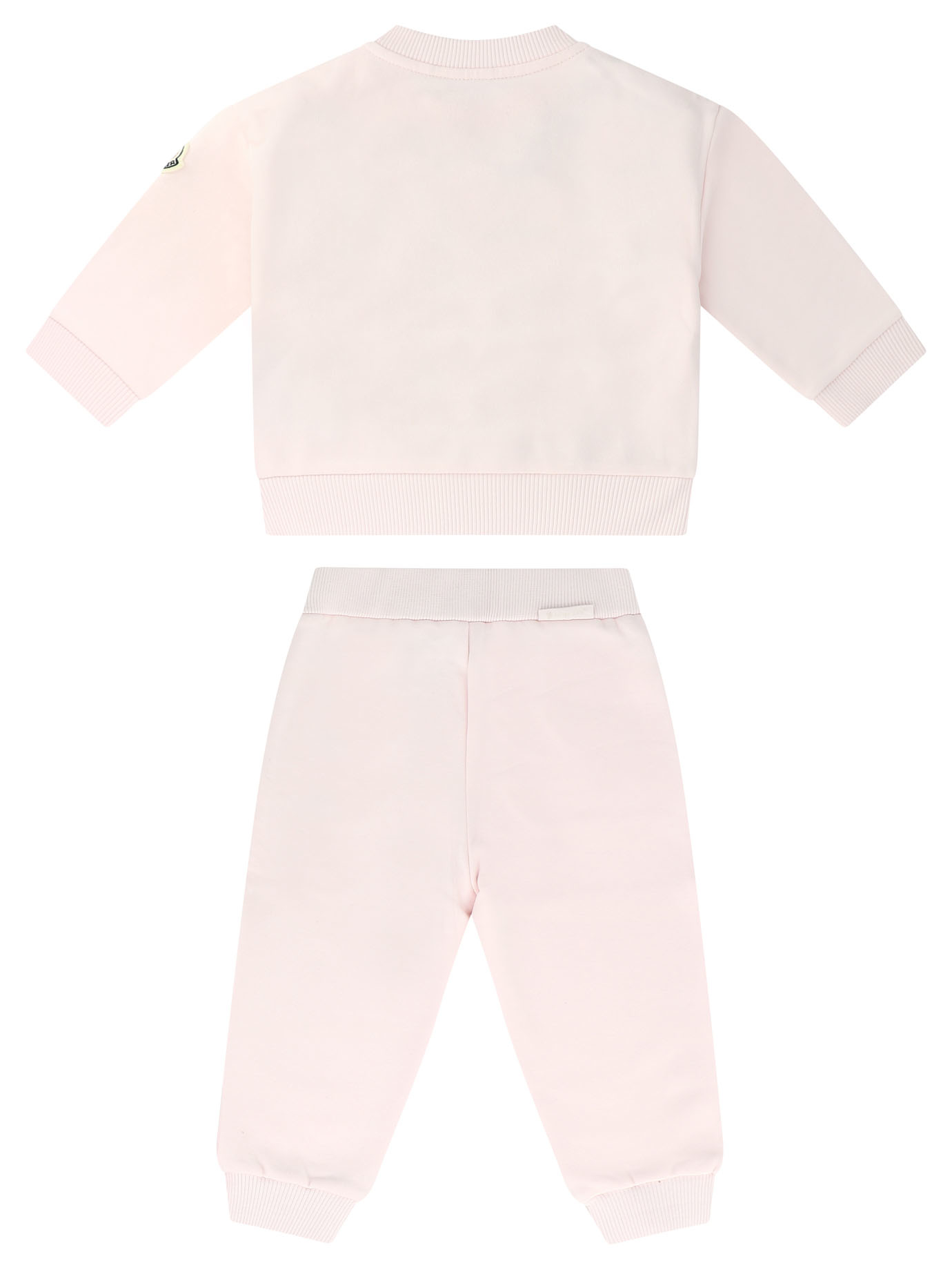 MONCLER ENFANT Pink Fleece Tracksuit Set